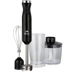 Orca 1000W Hand Blender with 6 Speeds and LCD Display on Top - Black